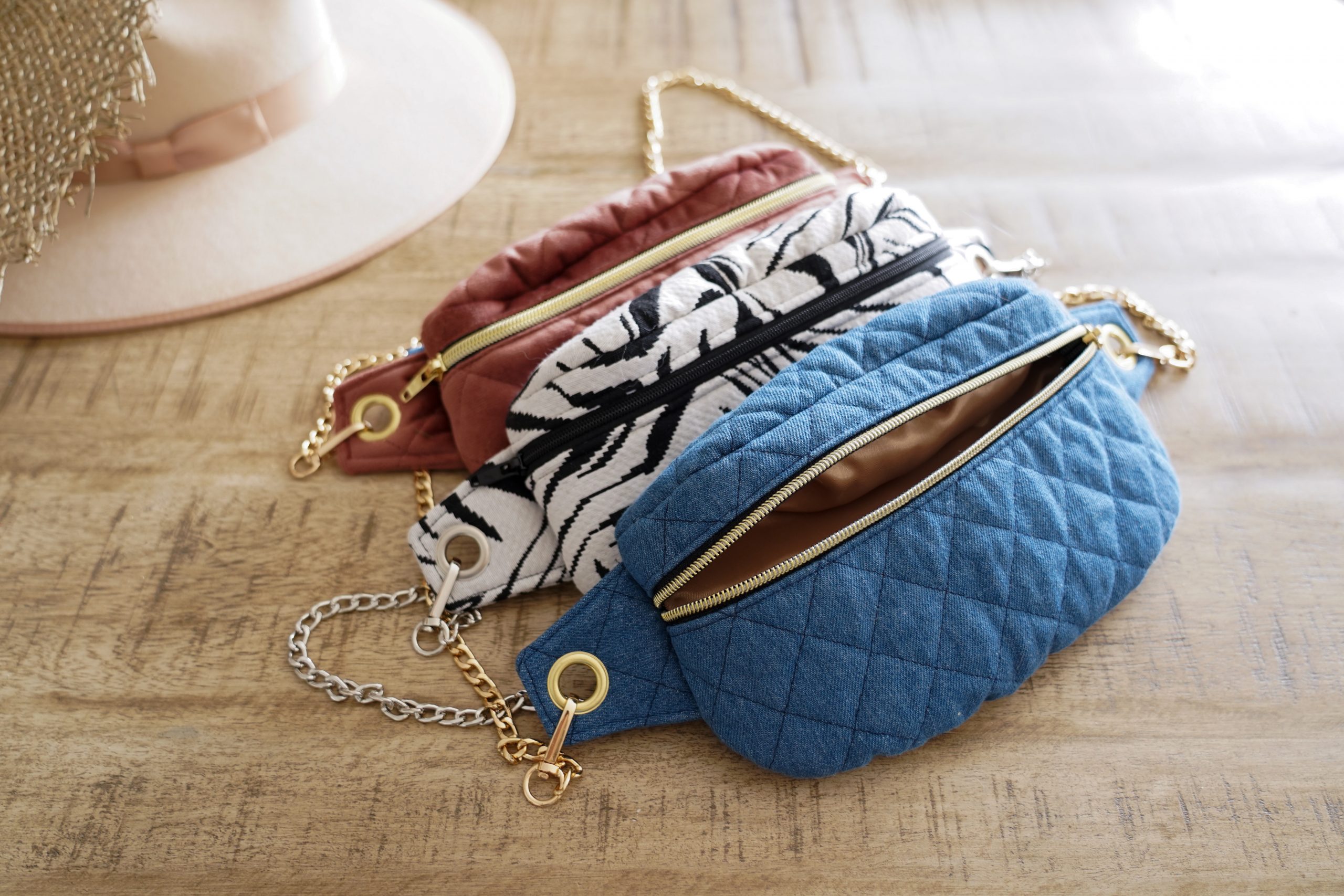 DIY Coudre un Sac Ceinture Inspiration Chanel // DIY Chanel inspired Belt  Bag 